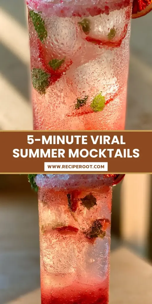 A vibrant layered botanical spritz in a highball glass, showcasing one of our favorite summer mocktail recipes with muddled raspberries and hibiscus.