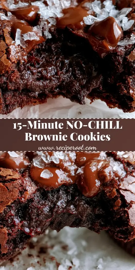 A stack of Salted Brownie Crinkle Cookies on white parchment paper showing shiny crackled tops and large sea salt flakes.
