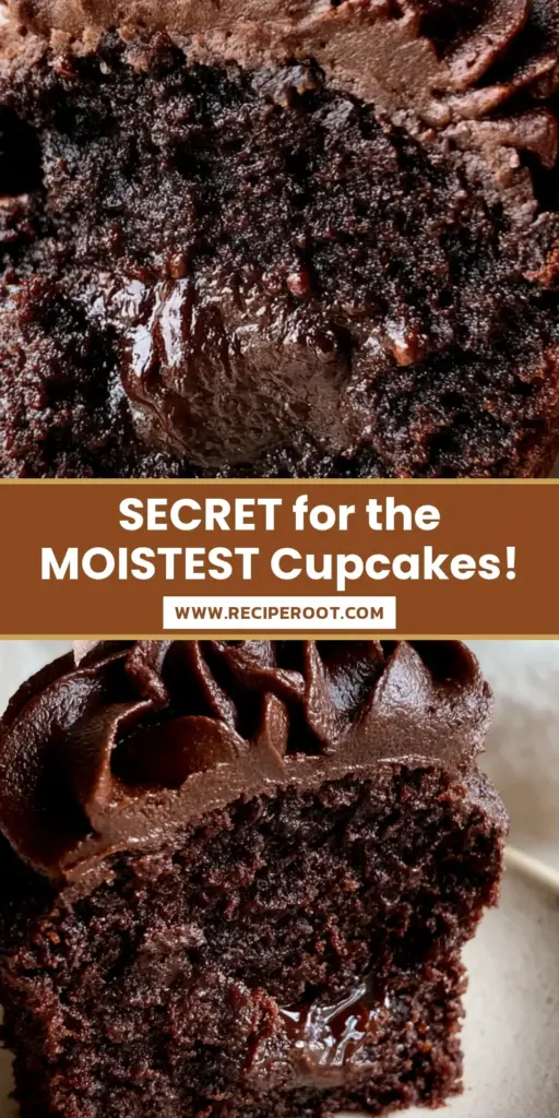 A decadent dark chocolate cupcake with vintage ruffle piping and a pink silk ribbon bow. (cupcake)
