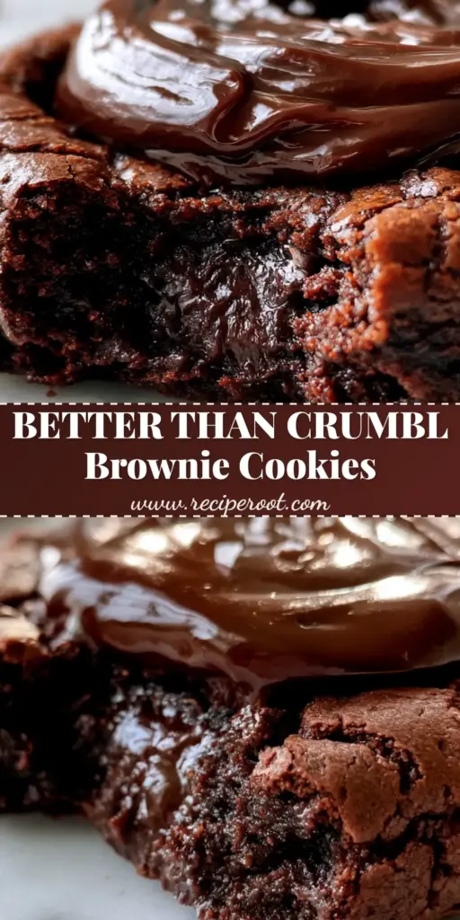 Crumbl Brownie Batter Cookies: The Ultimate Decadent Copycat Recipe 4 A thick, fudgy Crumbl Brownie Batter Cookie with a crackled top and glossy chocolate ganache swirl sprinkled with sea salt. (Crumbl Brownie Batter Cookies)
