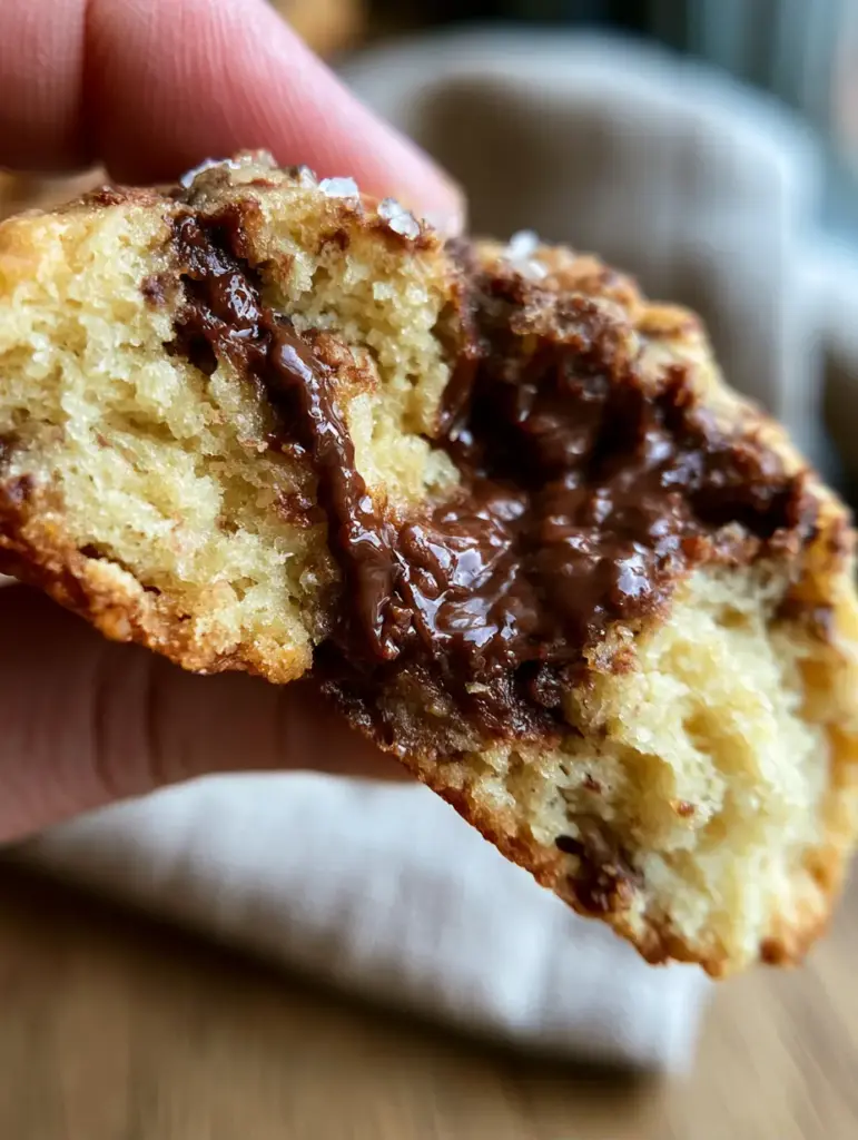 Chocolate Chip Pudding Cookies: The Ultimate Guide to Soft and Pillowy Perfection 1 Interior view of a soft chocolate chip pudding cookie with an airy crumb and gooey chocolate pools.