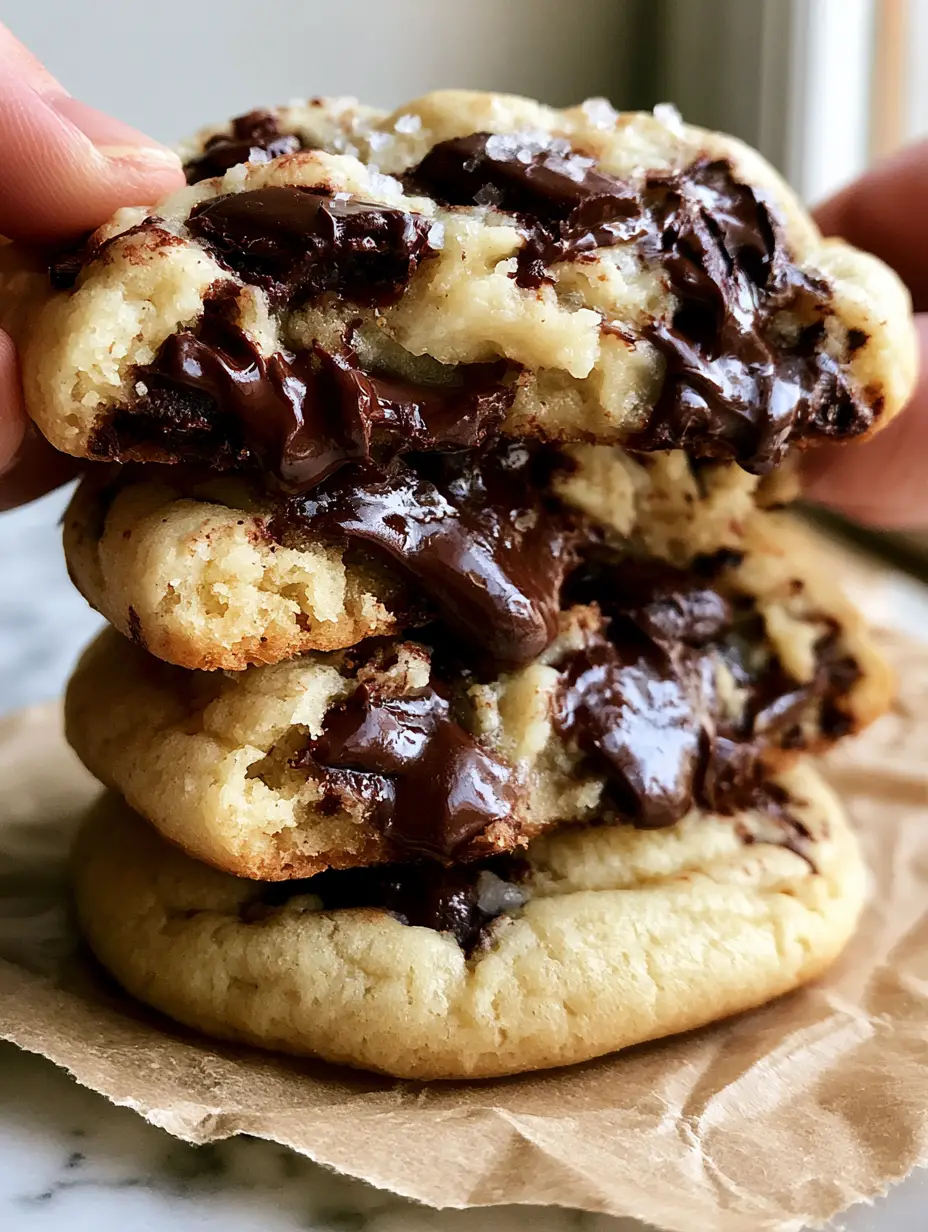 Soft Batch Chocolate Chip Cookies: The Ultimate Thick and Gooey Bakery Secret 3 Extreme close-up of a soft batch chocolate chip cookie being pulled apart, revealing a steaming pillowy center and molten chocolate.
