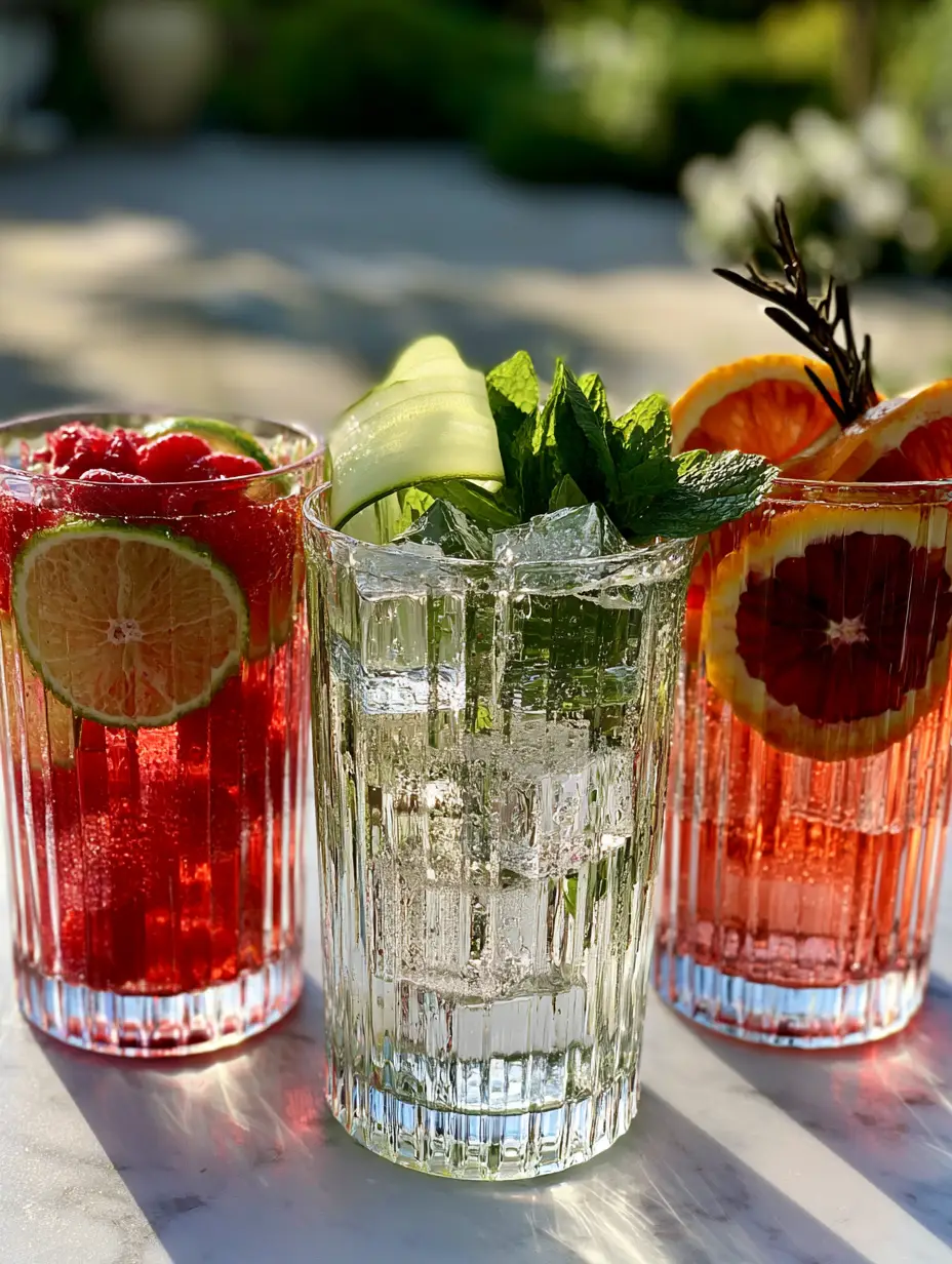 Non-Alcoholic Summer Drinks: 3 Botanical Mocktails for Elevated Entertaining 3 Muddled raspberries and lime wheels in a ribbed highball glass for non-alcoholic summer drinks.