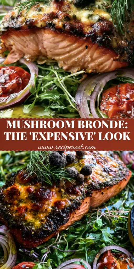 Bronde Hairstyles Aesthetic: The Ultimate Boursin-Crusted Salmon Harvest Bowl 3 A gourmet salmon harvest bowl with a charred Boursin crust, styled to match the multi-tonal aesthetic of bronde hairstyles.
