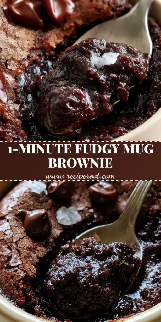Microwave Brownie: The Ultimate 60-Second Fudgy Mug Cake 4 A decadent microwave brownie in a matte cream ceramic ramekin with a papery crust and melted chocolate chunks.