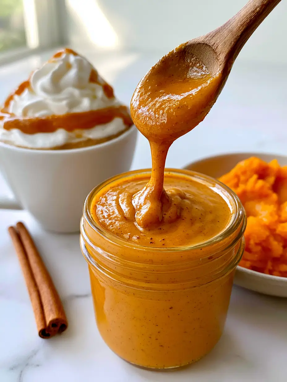Pumpkin Pie Sauce: The Glossy, Velvety Topping Your Desserts Crave 3 High-end food photography of pumpkin pie sauce showing velvety texture and spice specks. (pumpkin pie sauce)