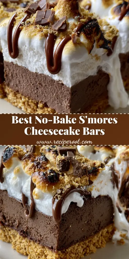 s’mores cheesecake: The Ultimate Decadent Marshmallow Dessert 3 A close-up slice of s’mores cheesecake showing the dark chocolate layer, graham cracker crust, and torched marshmallow peaks.