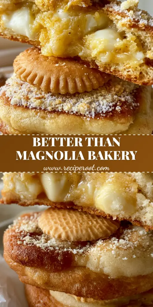 Banana Cream Pudding Cookies: The Ultimate Soft-Baked Bakery Recipe 4 A stack of banana cream pudding cookies on crinkled parchment paper, showing the gooey fudge-like center and Nilla Wafer topping.