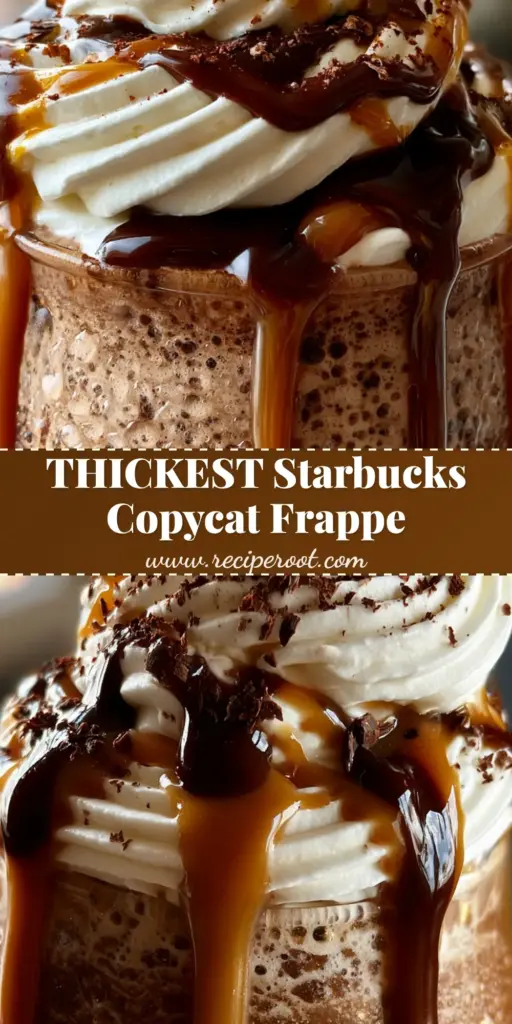 Frappe Recipe: The Ultimate Velvety Homemade Coffee House Experience 4 A tall glass of coffee frappe with thick whipped cream peaks, gold caramel drizzle, and chocolate mocha syrup drips against a blurred kitchen background. (frappe recipe)