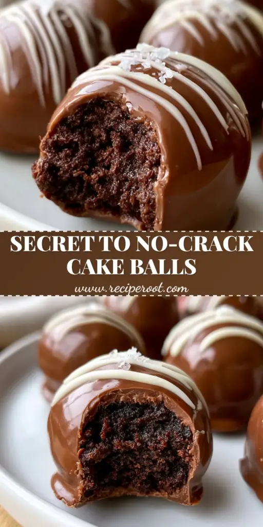 Cake Balls Recipe: The Secret to Fudgy, Ultra-Glossy Gourmet Truffles 3 A platter of gourmet chocolate cake balls with a bite taken out of one, showing the fudgy center. (cake balls recipe)
