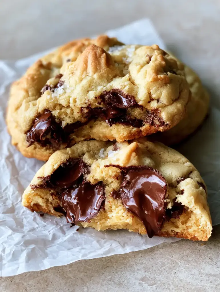 Crumbl Copycat Cookies: The Ultimate Guide to Massive Milk Chocolate Chip Perfection 1 One crumbl copycat cookie broken in half to reveal a dense, fudge-like, underbaked center.